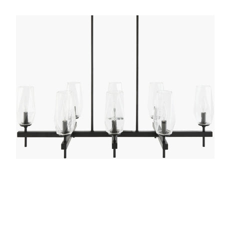   Modern European furniture - 8-Light Glass Linear Chandelier - www.oroa.com | Oroa.com