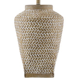 Modern European furniture - Embossed Pattern Ceramic Table Lamp - www.oroa.com
