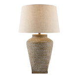 Modern European furniture - Embossed Pattern Ceramic Table Lamp - www.oroa.com
