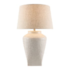 Modern European furniture - Embossed Pattern Ceramic Table Lamp - www.oroa.com