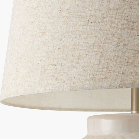 Modern European furniture - Embossed Pattern Ceramic Table Lamp - www.oroa.com