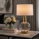 Modern European furniture - Clear Glass Base Table Lamp S - www.oroa.com