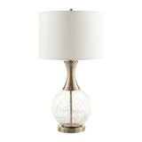 Modern European furniture - Clear Glass Base Table Lamp L - www.oroa.com