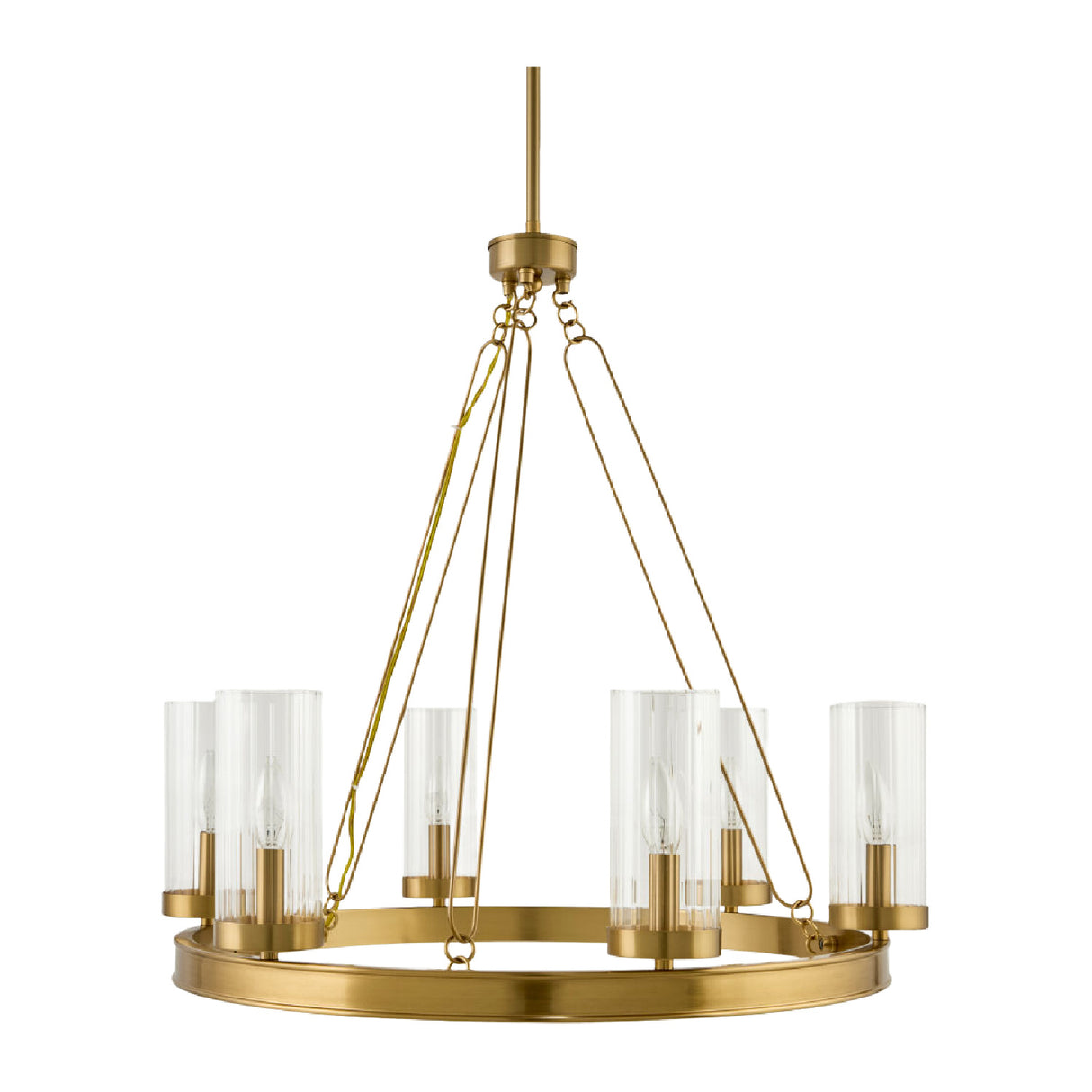   Modern European furniture -  Cylindrical Glass 8-Light Chandelier S - www.oroa.com | Oroa.com