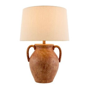 Modern European furniture - Red Ceramic Accent Table Lamp - www.oroa.com