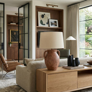   Modern European furniture - Red Ceramic Accent Table Lamp - www.oroa.com | Oroa.com