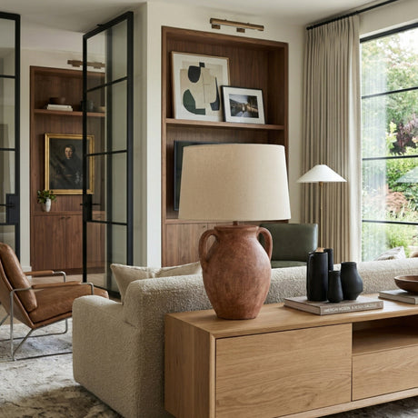   Modern European furniture - Red Ceramic Accent Table Lamp - www.oroa.com | Oroa.com