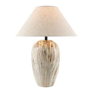   Glazed Brown Ceramic Table Lamp | Oroa.com