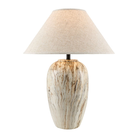   Glazed Brown Ceramic Table Lamp | Oroa.com