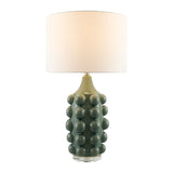 Modern European furniture - Embellished Green Ceramic Table Lamp - www.oroa.com