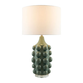 Modern European furniture - Embellished Green Ceramic Table Lamp - www.oroa.com