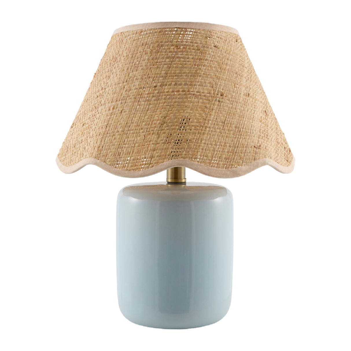   Modern European furniture - Scalloped Edge Seagrass Table Lamp - www.oroa.com | Oroa.com