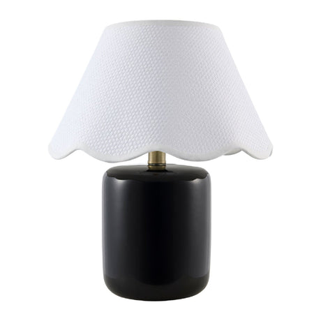 Modern European furniture - Scalloped Seagrass Ceramic Table Lamp - www.oroa.com