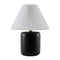 Modern European furniture - Ceramic Pleated Linen Table Lamp - www.oroa.com