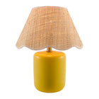 Modern European furniture - Scalloped Edge Seagrass Table Lamp - www.oroa.com