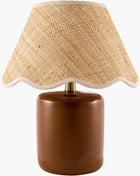 Scalloped Edge Seagrass Table Lamp | Kuda Home Marivela | Oroa.com