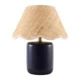 Scalloped Edge Seagrass Table Lamp | Kuda Home Marivela | Oroa.com
