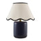 Modern European furniture - Scalloped Linen Ceramic Table Lamp - www.oroa.com