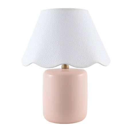 Modern European furniture - Scalloped Seagrass Ceramic Table Lamp - www.oroa.com