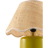 Scalloped Edge Seagrass Table Lamp | Kuda Home Marivela | Oroa.com