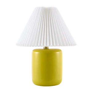   Modern European furniture - Ceramic Pleated Linen Table Lamp - www.oroa.com | Oroa.com