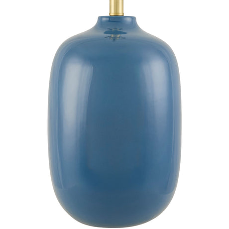Modern European furniture - Blue Ceramic Accent Table Lamp - www.oroa.com