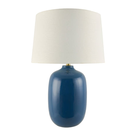 Modern European furniture - Blue Ceramic Accent Table Lamp - www.oroa.com