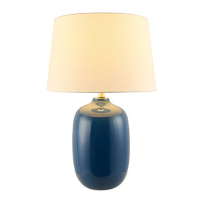 Modern European furniture - Blue Ceramic Accent Table Lamp - www.oroa.com