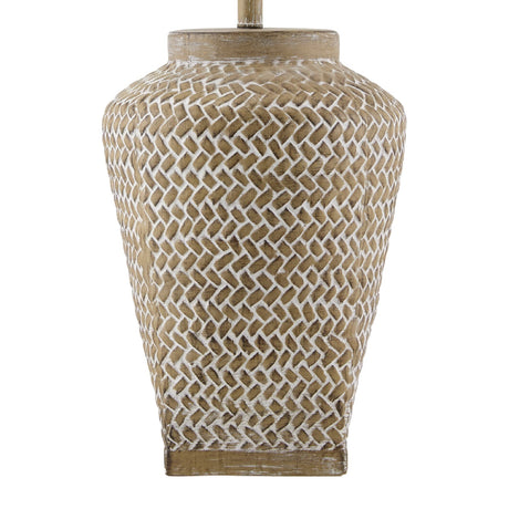 Modern European furniture -  Carved Ceramic Accent Table Lamp - www.oroa.com