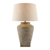 Modern European furniture -  Carved Ceramic Accent Table Lamp - www.oroa.com