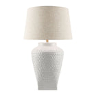 Modern European furniture -  Carved Ceramic Accent Table Lamp - www.oroa.com