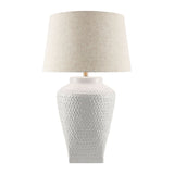 Modern European furniture -  Carved Ceramic Accent Table Lamp - www.oroa.com