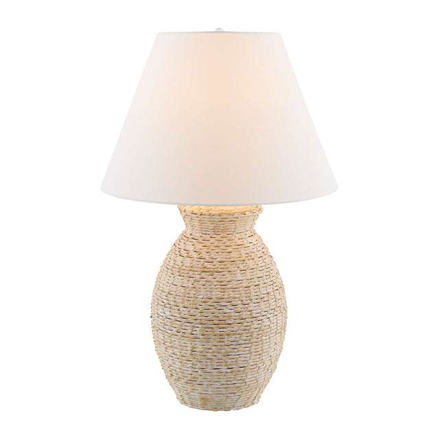 Modern European furniture - Painted Rattan Accent Table Lamp - www.oroa.com