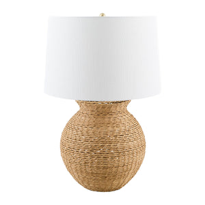   Modern European furniture - Natural Rattan Base Table Lamp - www.oroa.com | Oroa.com
