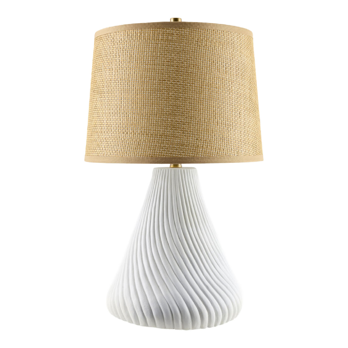   Brown Rattan Shade Table Lamp | Oroa.com