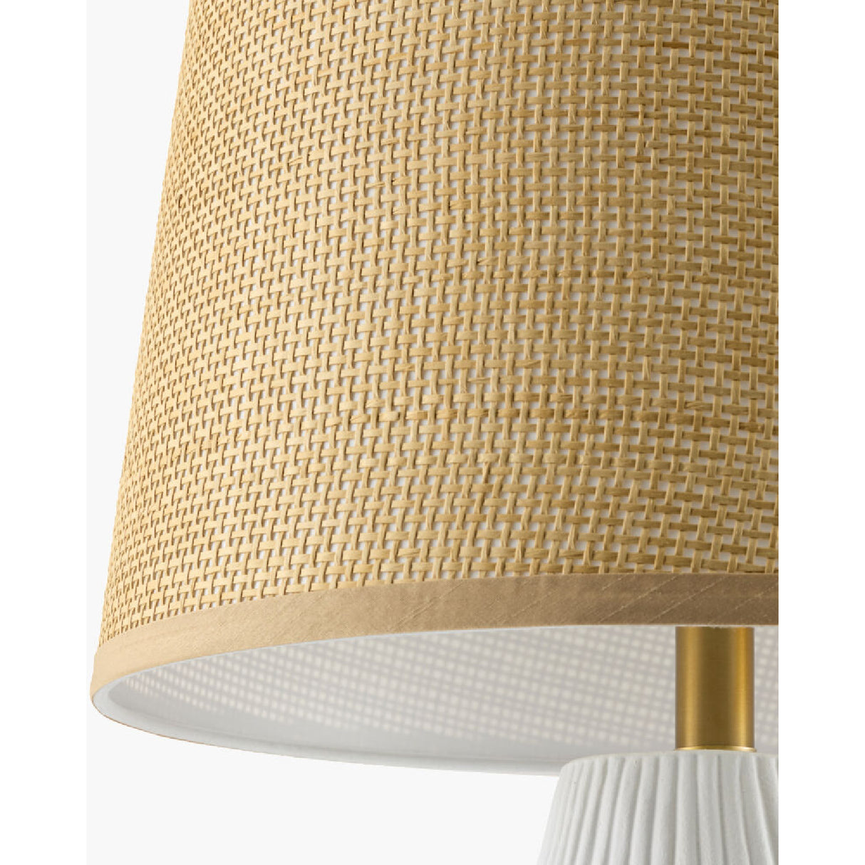   Brown Rattan Shade Table Lamp | Oroa.com
