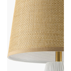   Brown Rattan Shade Table Lamp | Oroa.com