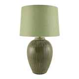 Modern European furniture - Hand-painted Green Ceramic Table Lamp - www.oroa.com