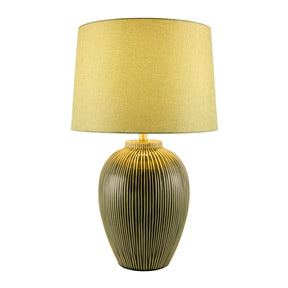 Modern European furniture - Hand-painted Green Ceramic Table Lamp - www.oroa.com