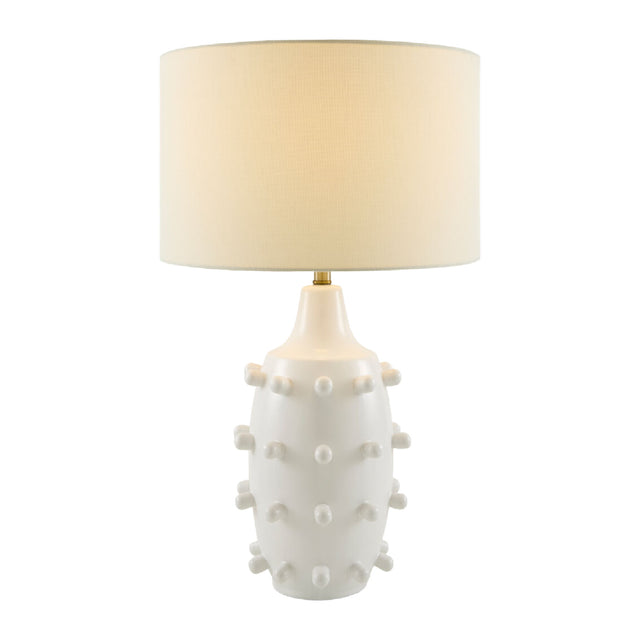 Modern European furniture - White Ceramic Table Lamp - www.oroa.com