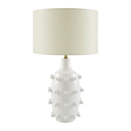 Modern European furniture - White Ceramic Table Lamp - www.oroa.com