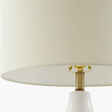 Modern European furniture - White Ceramic Table Lamp - www.oroa.com