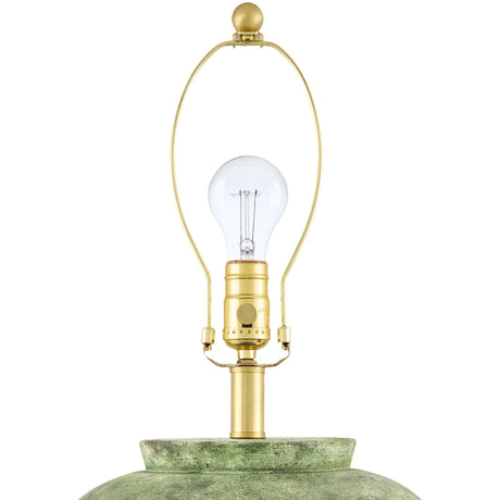 Modern European furniture - Green Ceramic Table Lamp - www.oroa.com