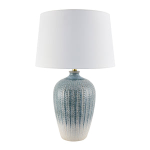   Modern European furniture - Two-Toned  Blue Ceramic Table Lamp - www.oroa.com | Oroa.com