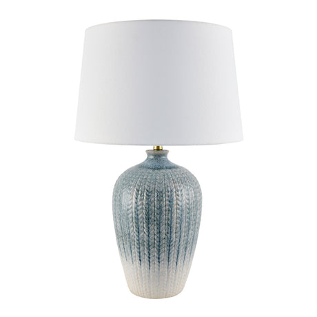 Modern European furniture - Two-Toned  Blue Ceramic Table Lamp - www.oroa.com