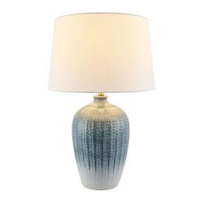 Modern European furniture - Two-Toned  Blue Ceramic Table Lamp - www.oroa.com