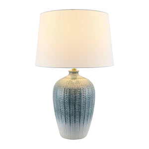   Modern European furniture - Two-Toned  Blue Ceramic Table Lamp - www.oroa.com | Oroa.com