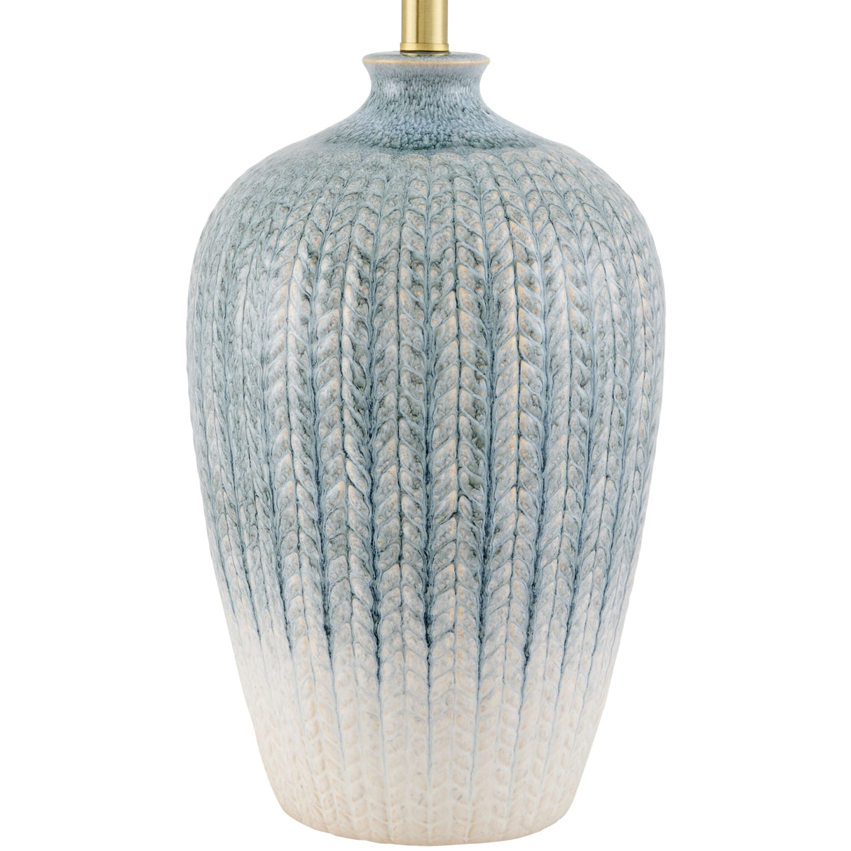   Modern European furniture - Two-Toned  Blue Ceramic Table Lamp - www.oroa.com | Oroa.com