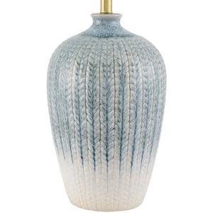   Modern European furniture - Two-Toned  Blue Ceramic Table Lamp - www.oroa.com | Oroa.com