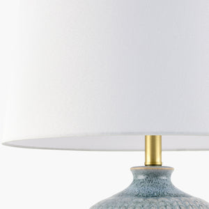   Modern European furniture - Two-Toned  Blue Ceramic Table Lamp - www.oroa.com | Oroa.com